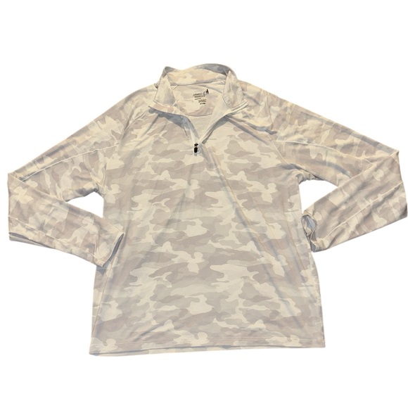 johnnie-O Gray Camo Quarter-Zip Sweatshirt - Picture 6 of 7